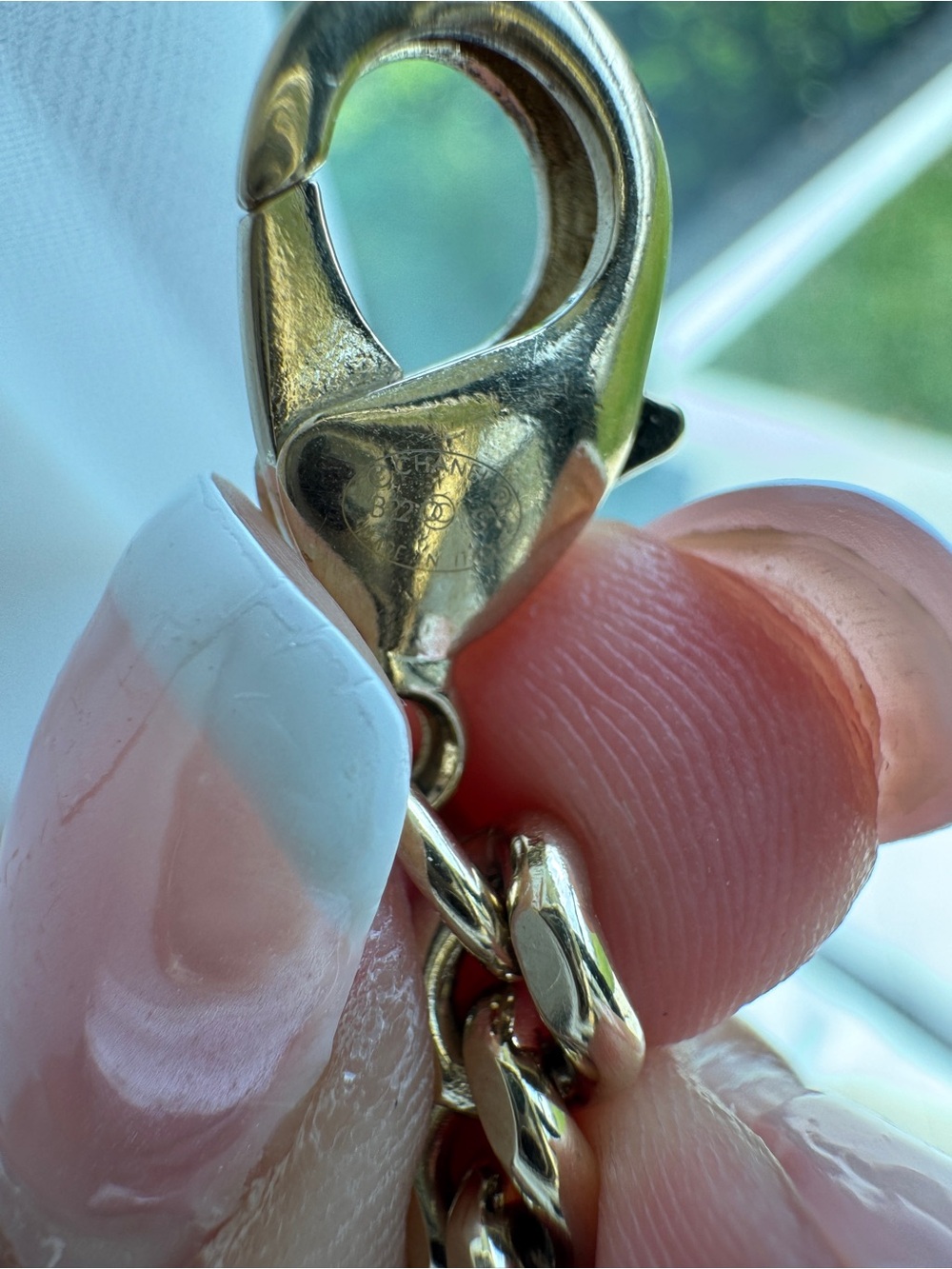 CHANEL Gold and Silver Tone CC Logo Chain Bracelet - Picture 5 of 8